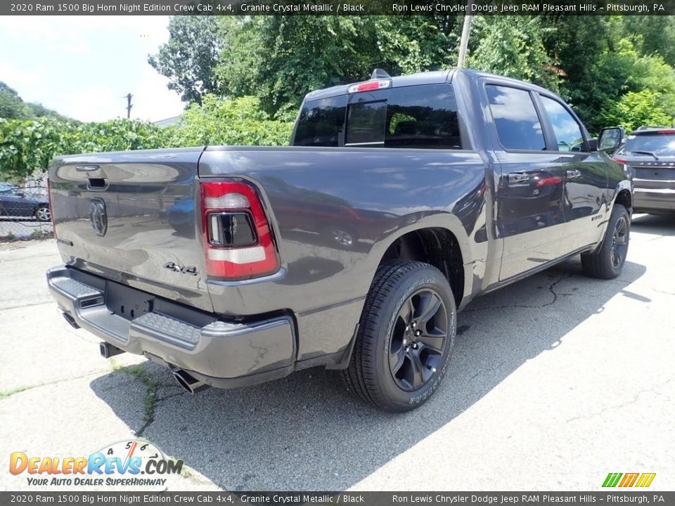 2020 Ram 1500 Big Horn Night Edition Crew Cab 4x4 Granite Crystal Metallic / Black Photo #5