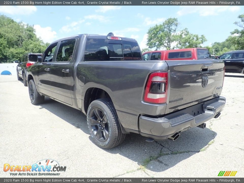 2020 Ram 1500 Big Horn Night Edition Crew Cab 4x4 Granite Crystal Metallic / Black Photo #7