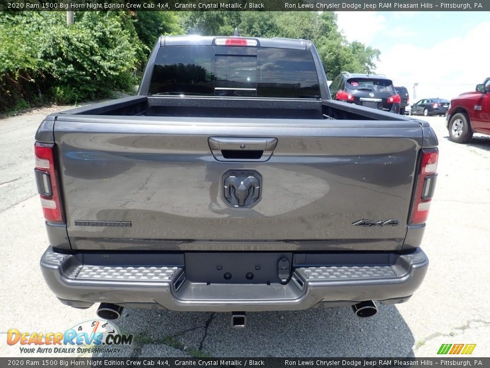 2020 Ram 1500 Big Horn Night Edition Crew Cab 4x4 Granite Crystal Metallic / Black Photo #8