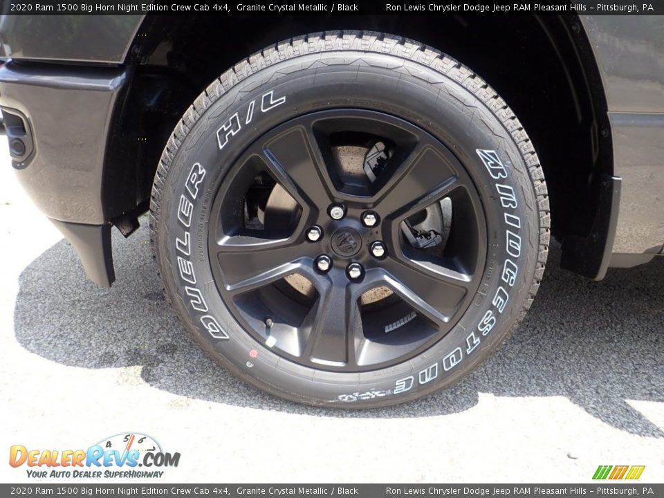 2020 Ram 1500 Big Horn Night Edition Crew Cab 4x4 Granite Crystal Metallic / Black Photo #15