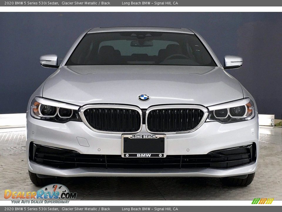 2020 BMW 5 Series 530i Sedan Glacier Silver Metallic / Black Photo #2
