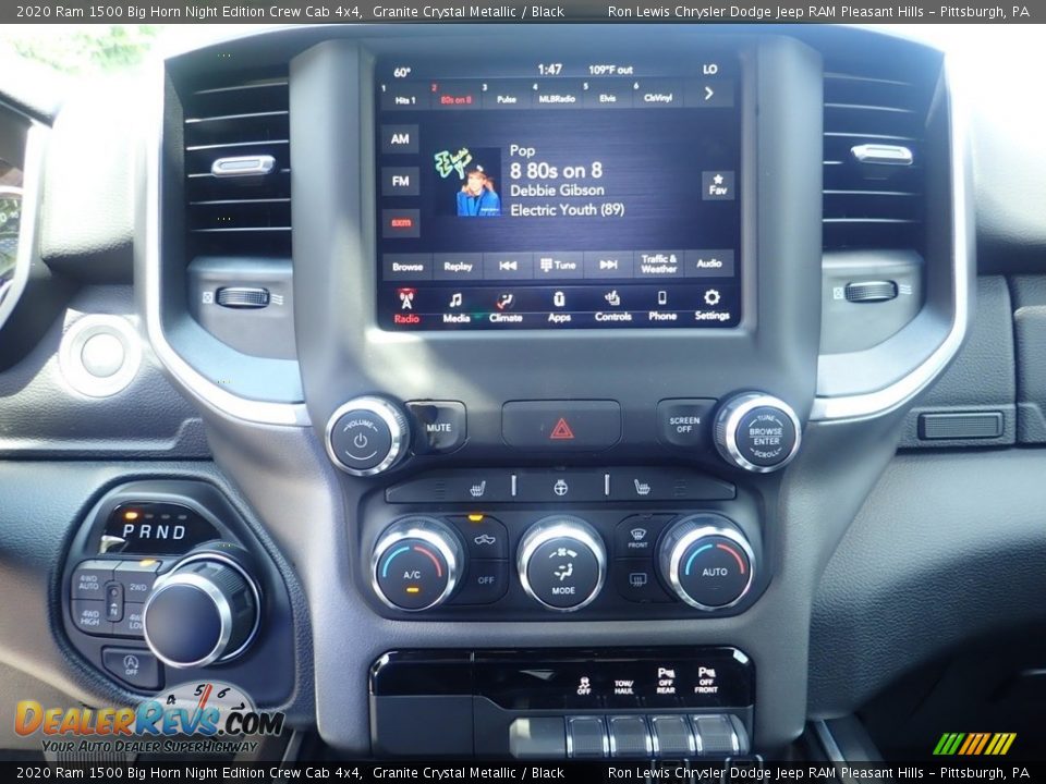 2020 Ram 1500 Big Horn Night Edition Crew Cab 4x4 Granite Crystal Metallic / Black Photo #17