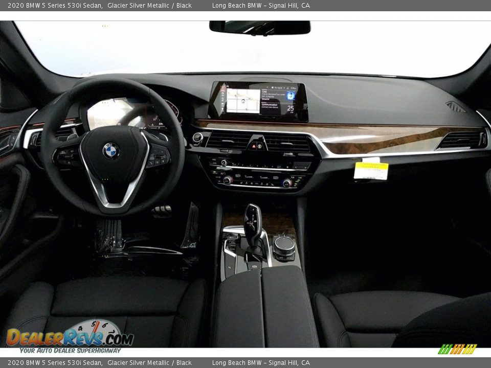 2020 BMW 5 Series 530i Sedan Glacier Silver Metallic / Black Photo #5