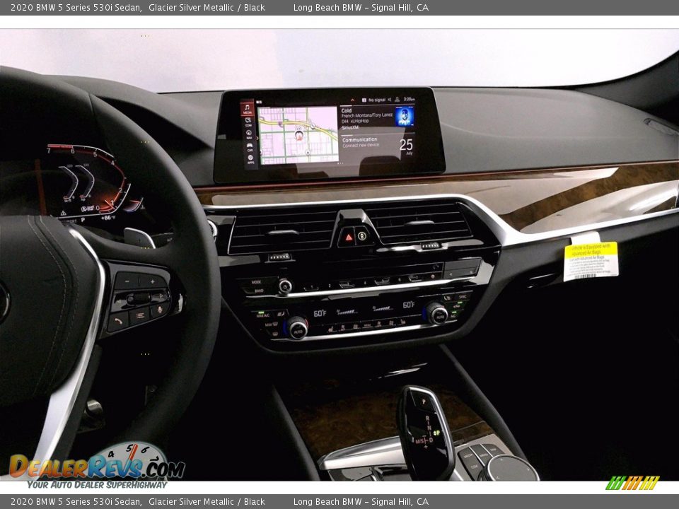 2020 BMW 5 Series 530i Sedan Glacier Silver Metallic / Black Photo #6