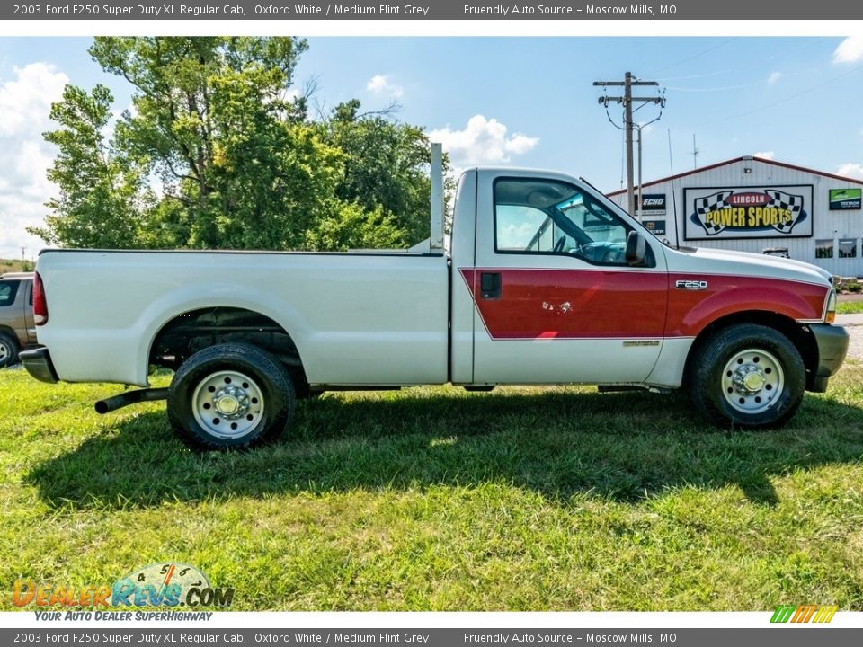 2003 Ford F250 Super Duty XL Regular Cab Oxford White / Medium Flint Grey Photo #3