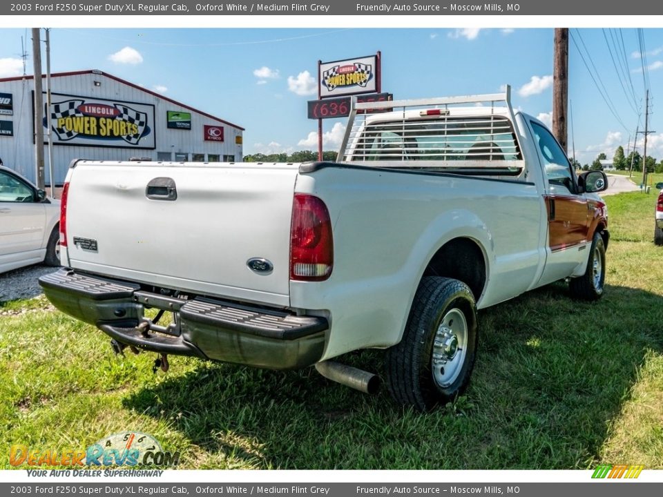 2003 Ford F250 Super Duty XL Regular Cab Oxford White / Medium Flint Grey Photo #4