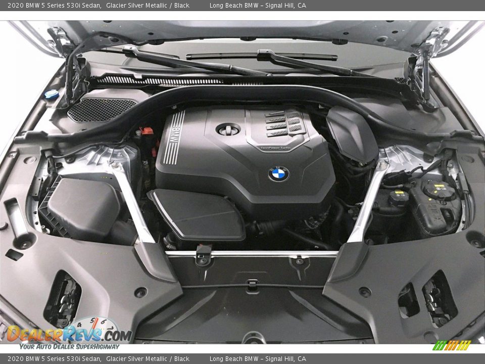 2020 BMW 5 Series 530i Sedan Glacier Silver Metallic / Black Photo #10