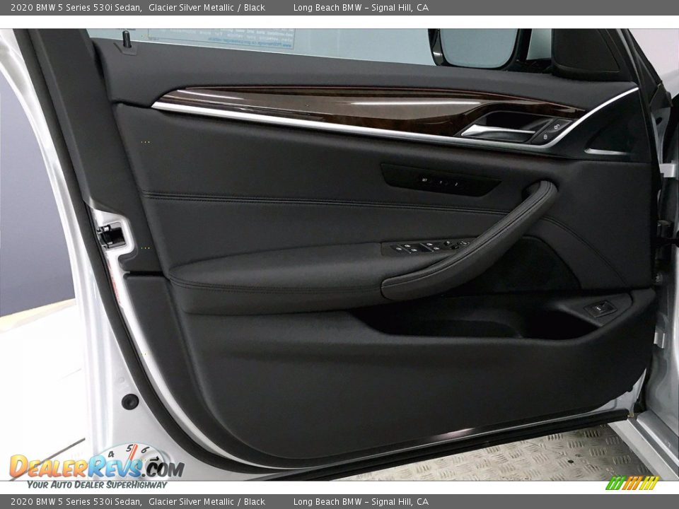 2020 BMW 5 Series 530i Sedan Glacier Silver Metallic / Black Photo #13