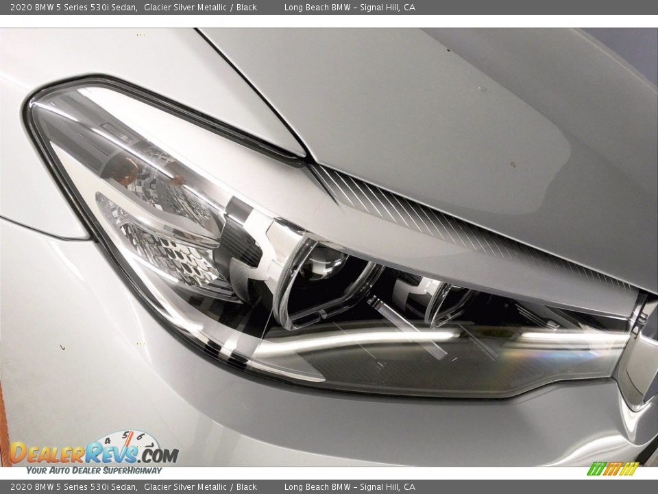 2020 BMW 5 Series 530i Sedan Glacier Silver Metallic / Black Photo #14