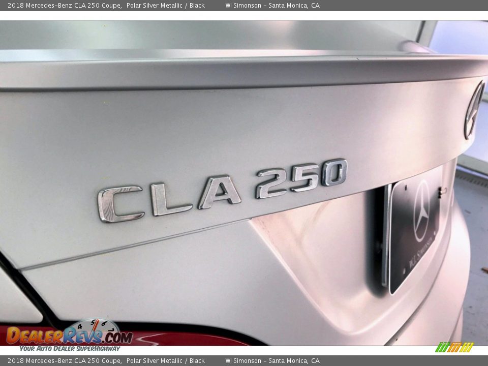 2018 Mercedes-Benz CLA 250 Coupe Polar Silver Metallic / Black Photo #27