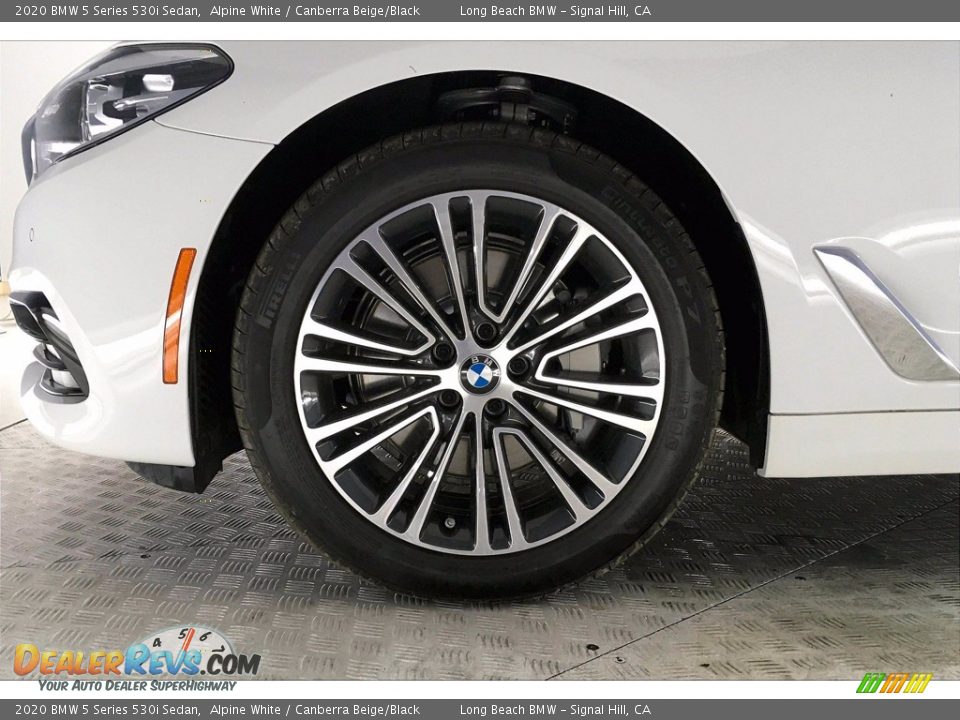 2020 BMW 5 Series 530i Sedan Alpine White / Canberra Beige/Black Photo #12