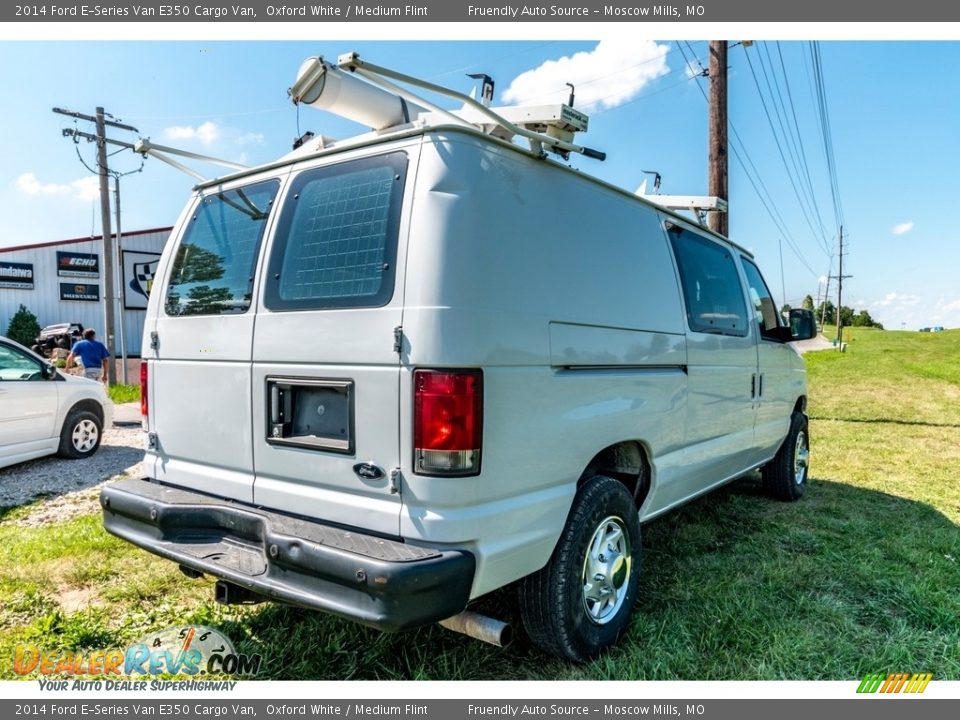 2014 Ford E-Series Van E350 Cargo Van Oxford White / Medium Flint Photo #8