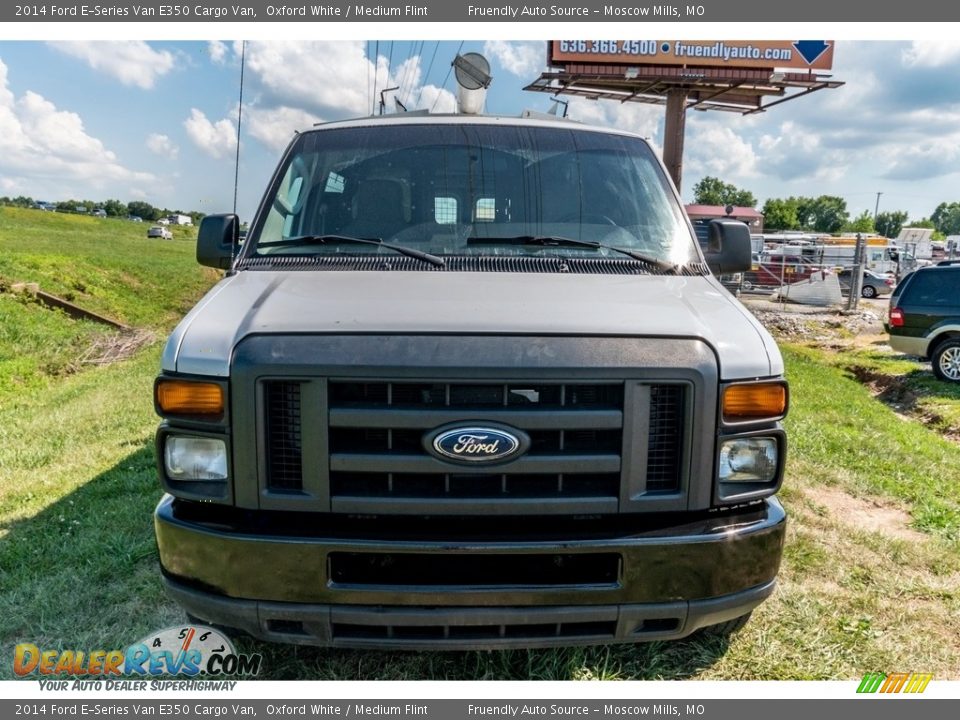2014 Ford E-Series Van E350 Cargo Van Oxford White / Medium Flint Photo #17