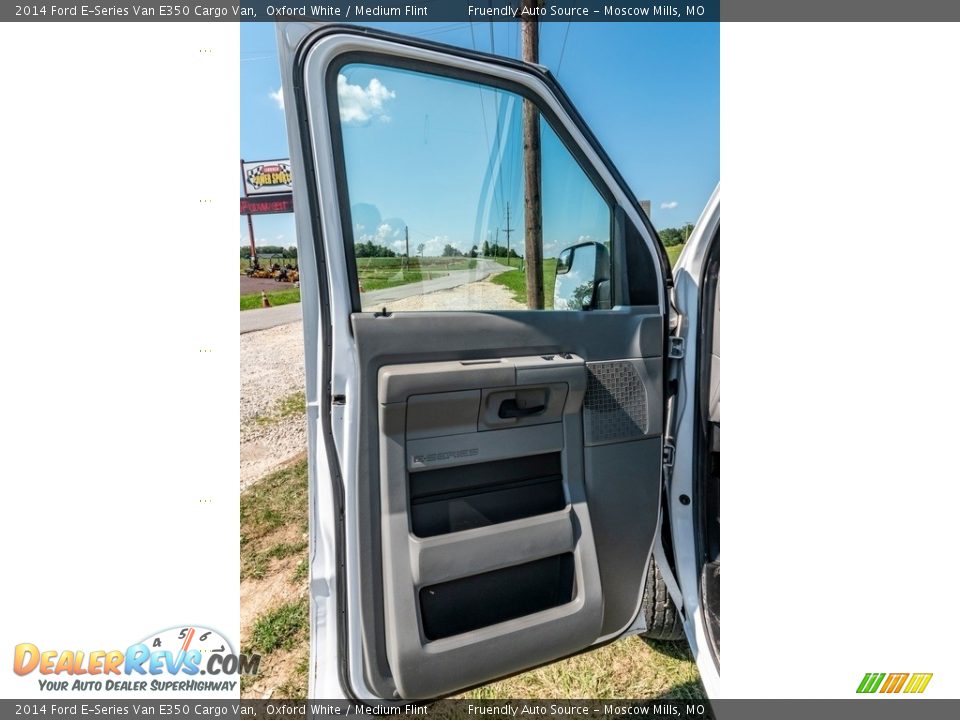 2014 Ford E-Series Van E350 Cargo Van Oxford White / Medium Flint Photo #24