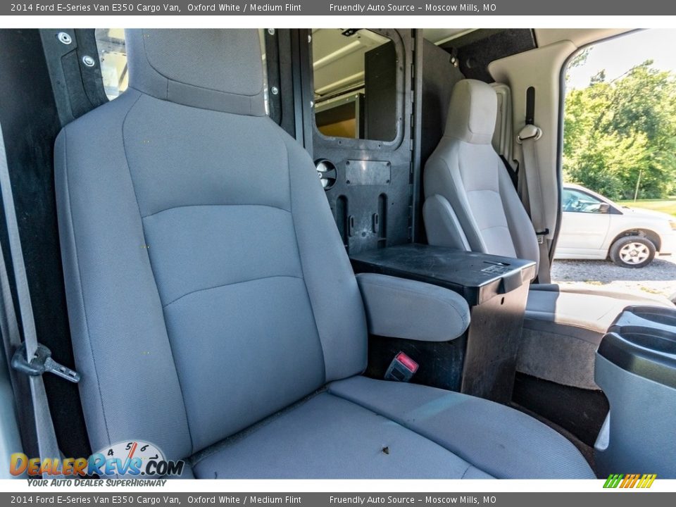 2014 Ford E-Series Van E350 Cargo Van Oxford White / Medium Flint Photo #29