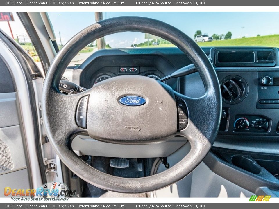 2014 Ford E-Series Van E350 Cargo Van Oxford White / Medium Flint Photo #32