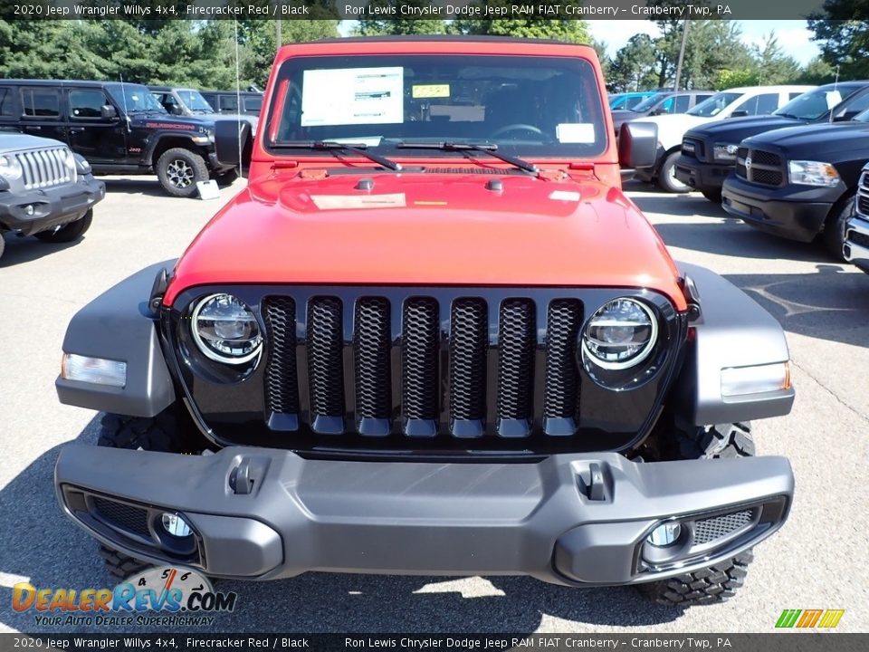 2020 Jeep Wrangler Willys 4x4 Firecracker Red / Black Photo #2