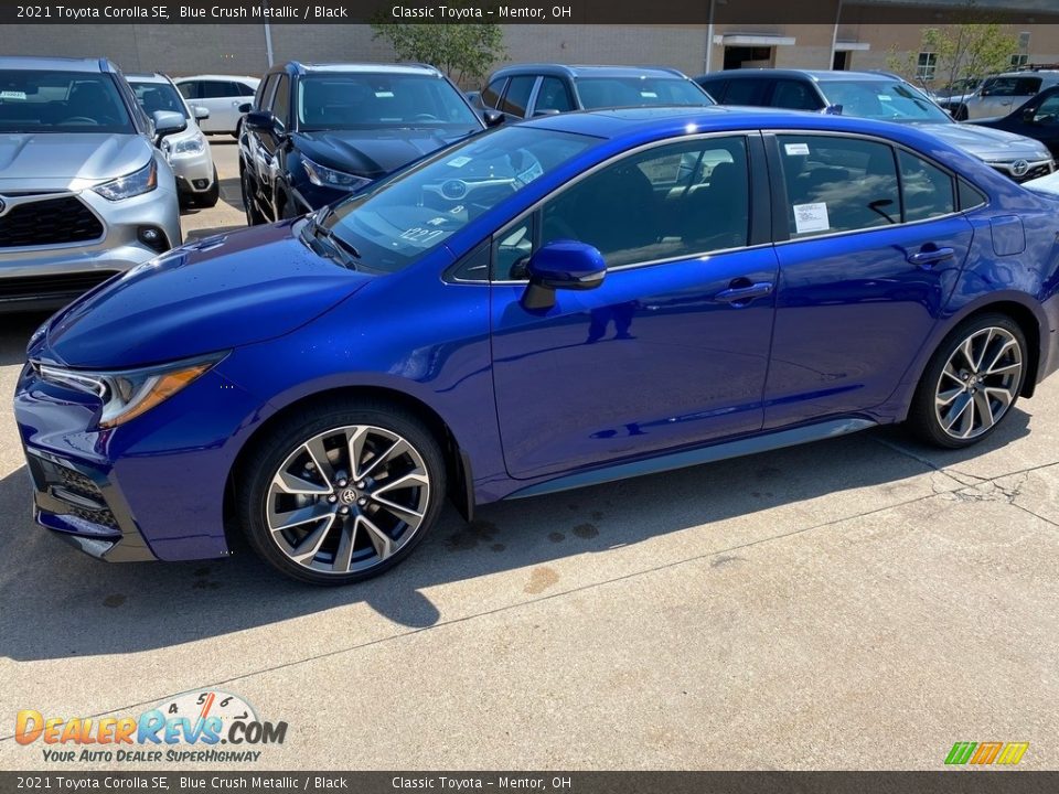 2021 Toyota Corolla SE Blue Crush Metallic / Black Photo #1