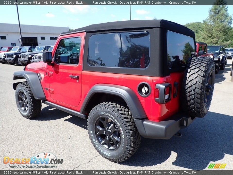 2020 Jeep Wrangler Willys 4x4 Firecracker Red / Black Photo #8