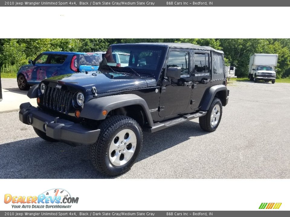 2010 Jeep Wrangler Unlimited Sport 4x4 Black / Dark Slate Gray/Medium Slate Gray Photo #10