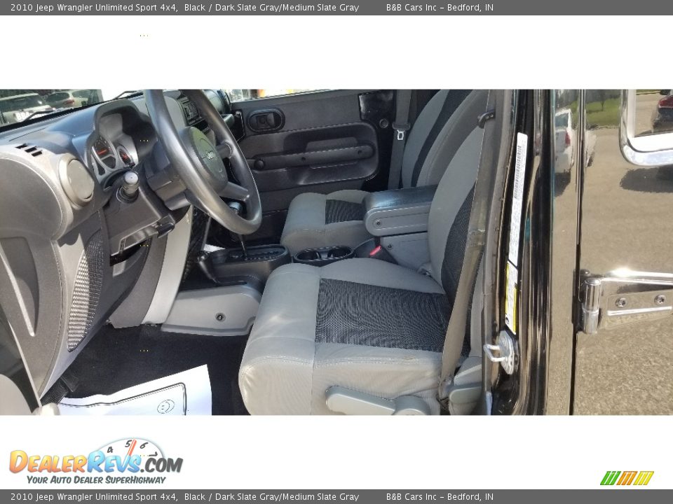 2010 Jeep Wrangler Unlimited Sport 4x4 Black / Dark Slate Gray/Medium Slate Gray Photo #15