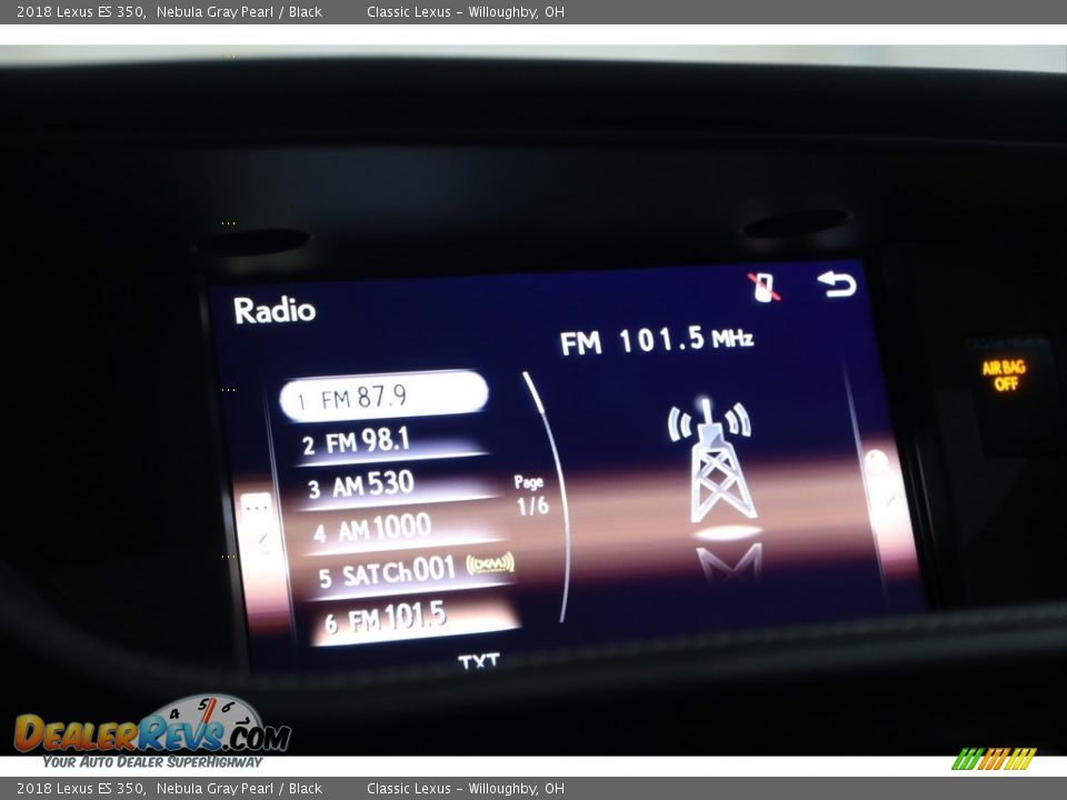 2018 Lexus ES 350 Nebula Gray Pearl / Black Photo #15