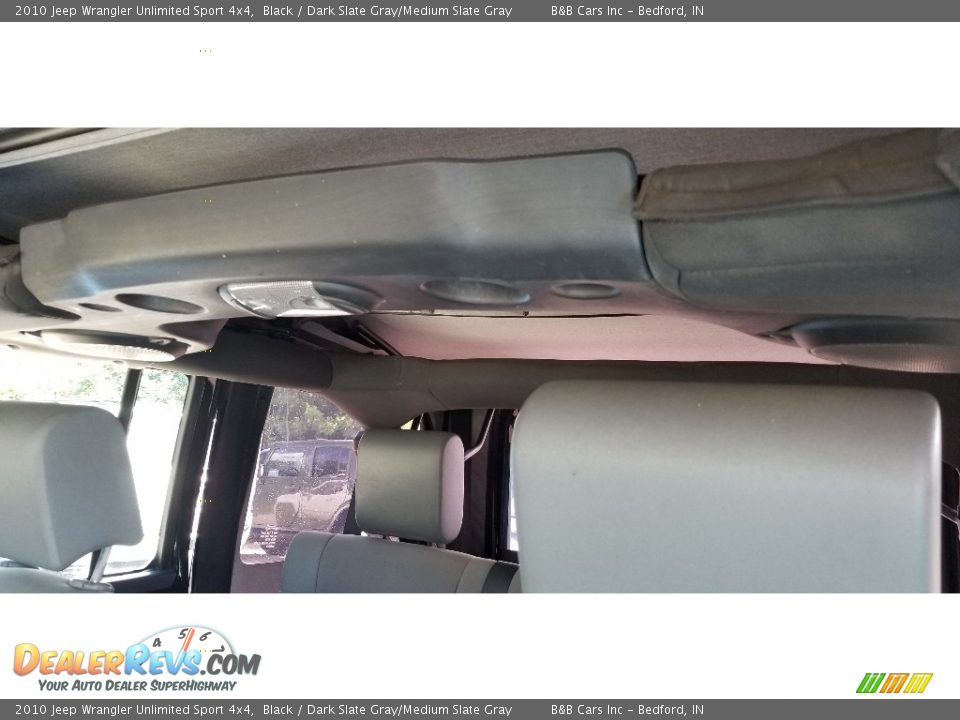 2010 Jeep Wrangler Unlimited Sport 4x4 Black / Dark Slate Gray/Medium Slate Gray Photo #17