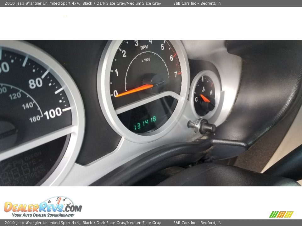 2010 Jeep Wrangler Unlimited Sport 4x4 Black / Dark Slate Gray/Medium Slate Gray Photo #18