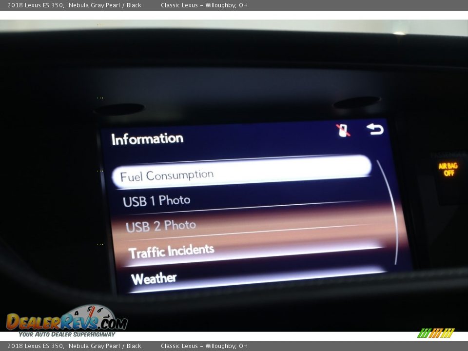 2018 Lexus ES 350 Nebula Gray Pearl / Black Photo #17