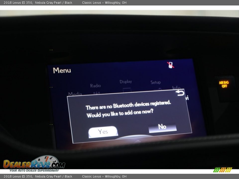 2018 Lexus ES 350 Nebula Gray Pearl / Black Photo #19