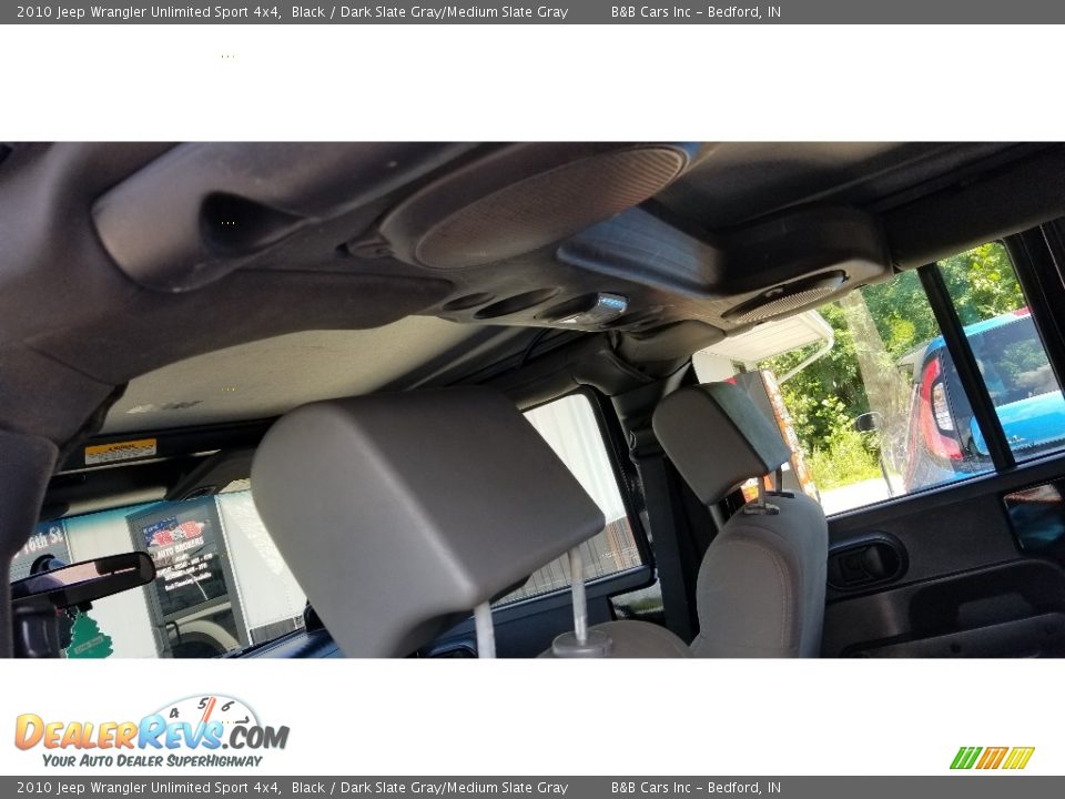2010 Jeep Wrangler Unlimited Sport 4x4 Black / Dark Slate Gray/Medium Slate Gray Photo #20