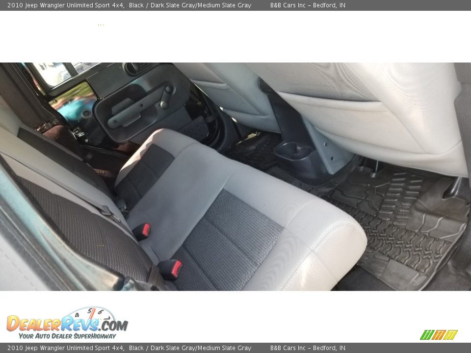 2010 Jeep Wrangler Unlimited Sport 4x4 Black / Dark Slate Gray/Medium Slate Gray Photo #22