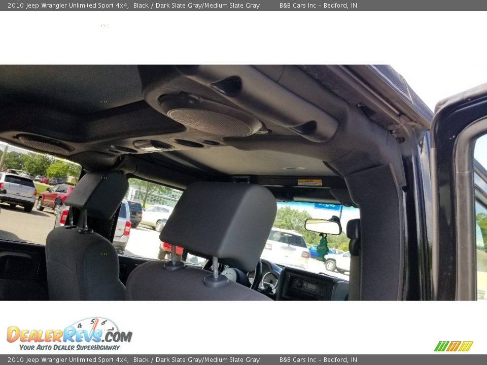 2010 Jeep Wrangler Unlimited Sport 4x4 Black / Dark Slate Gray/Medium Slate Gray Photo #23