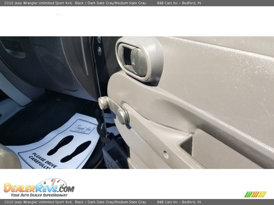 2010 Jeep Wrangler Unlimited Sport 4x4 Black / Dark Slate Gray/Medium Slate Gray Photo #25