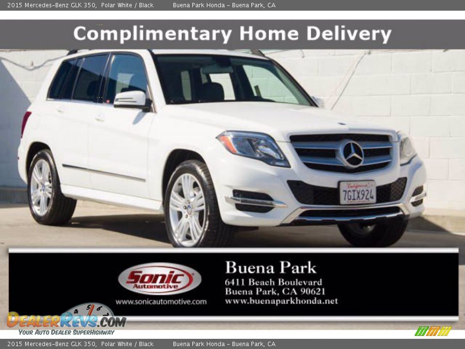 2015 Mercedes-Benz GLK 350 Polar White / Black Photo #1