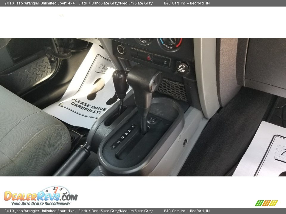 2010 Jeep Wrangler Unlimited Sport 4x4 Black / Dark Slate Gray/Medium Slate Gray Photo #26