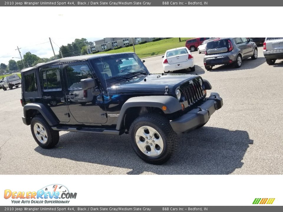 2010 Jeep Wrangler Unlimited Sport 4x4 Black / Dark Slate Gray/Medium Slate Gray Photo #31