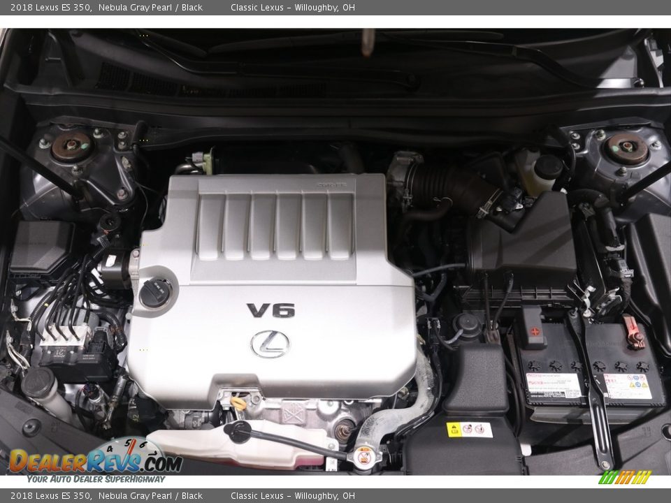 2018 Lexus ES 350 Nebula Gray Pearl / Black Photo #35