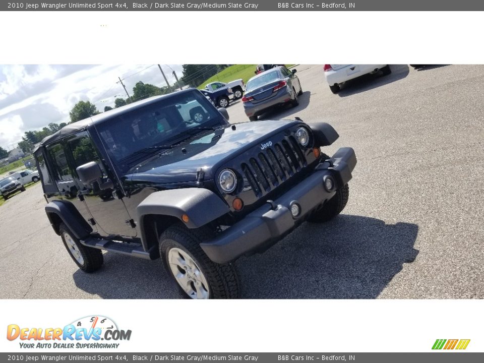 2010 Jeep Wrangler Unlimited Sport 4x4 Black / Dark Slate Gray/Medium Slate Gray Photo #32
