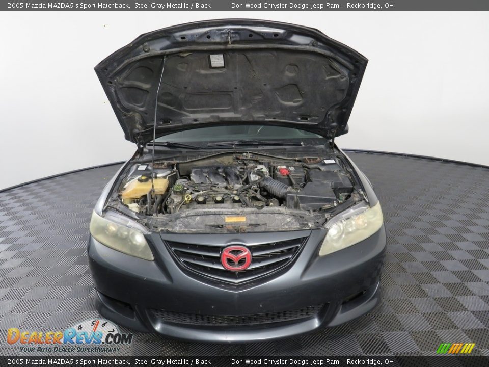 2005 Mazda MAZDA6 s Sport Hatchback Steel Gray Metallic / Black Photo #7