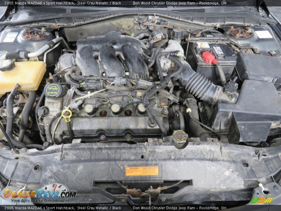 2005 Mazda MAZDA6 s Sport Hatchback Steel Gray Metallic / Black Photo #8