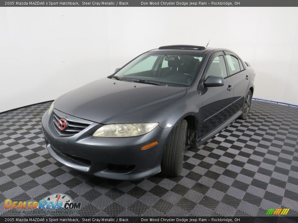 2005 Mazda MAZDA6 s Sport Hatchback Steel Gray Metallic / Black Photo #9