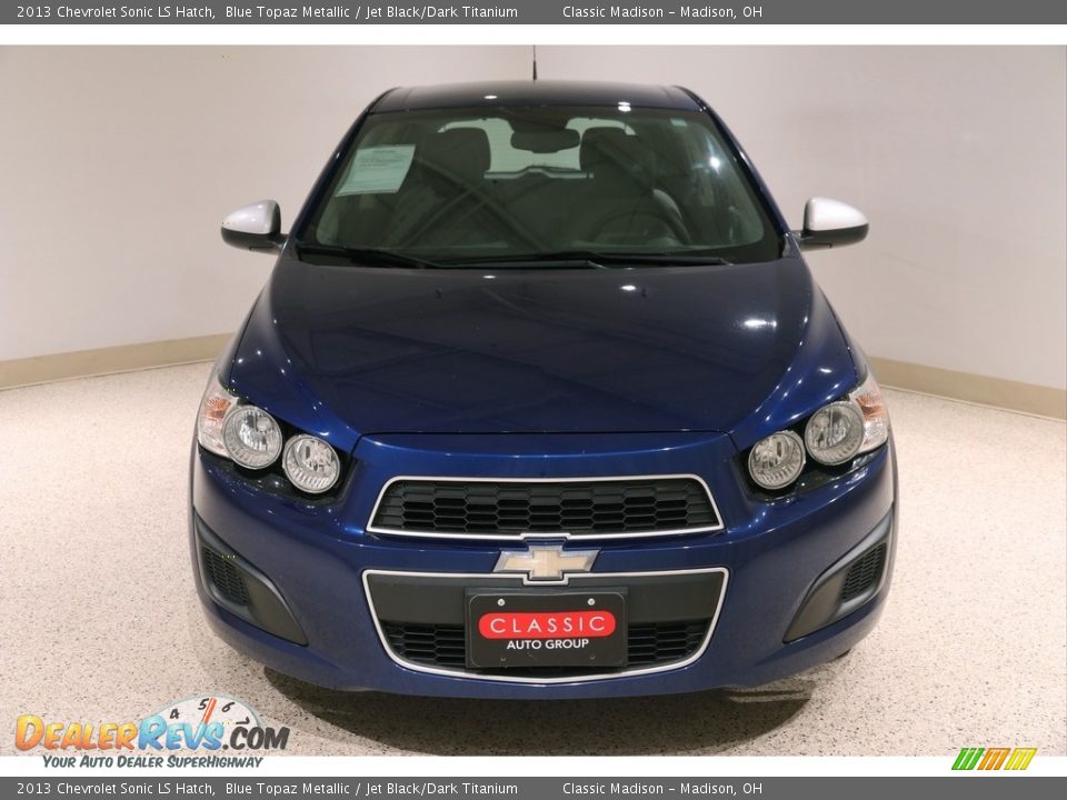 2013 Chevrolet Sonic LS Hatch Blue Topaz Metallic / Jet Black/Dark Titanium Photo #2