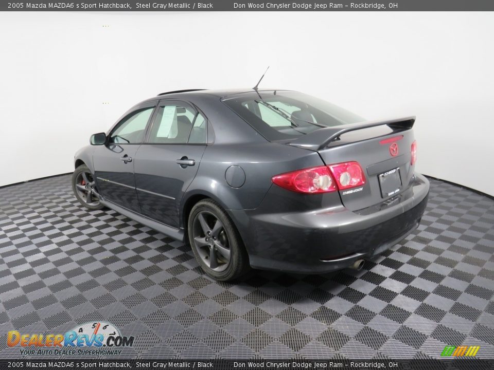 2005 Mazda MAZDA6 s Sport Hatchback Steel Gray Metallic / Black Photo #12