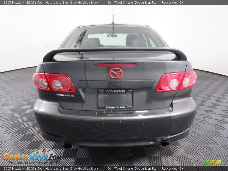 2005 Mazda MAZDA6 s Sport Hatchback Steel Gray Metallic / Black Photo #13