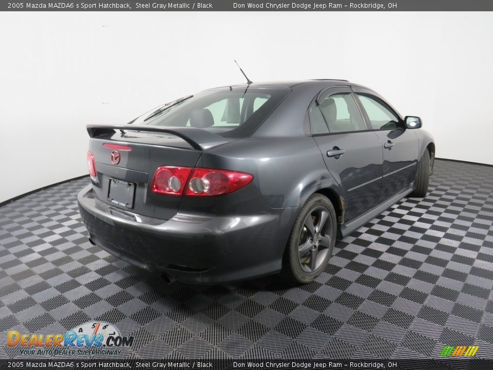 2005 Mazda MAZDA6 s Sport Hatchback Steel Gray Metallic / Black Photo #16