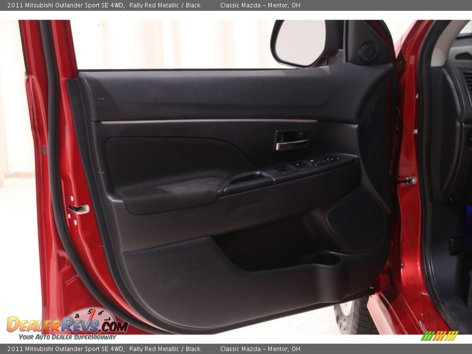 2011 Mitsubishi Outlander Sport SE 4WD Rally Red Metallic / Black Photo #4