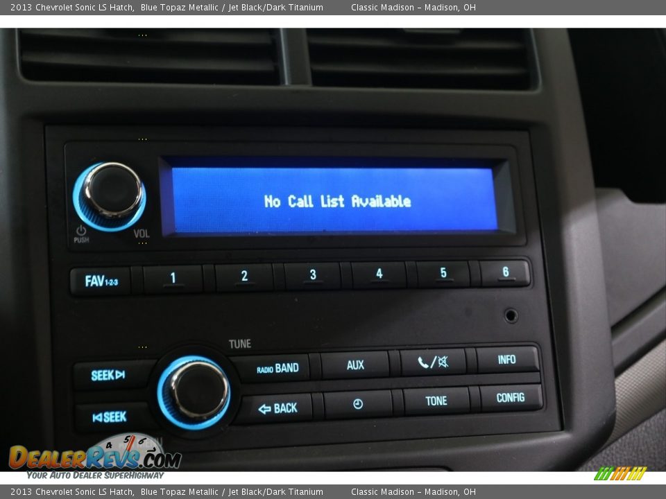 Controls of 2013 Chevrolet Sonic LS Hatch Photo #8