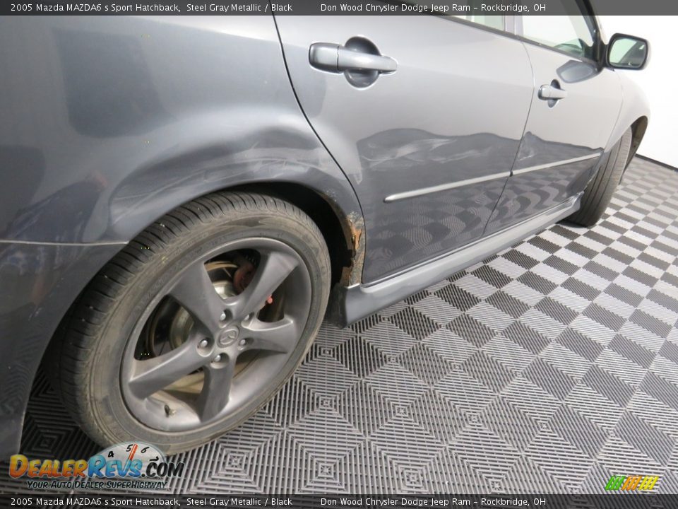 2005 Mazda MAZDA6 s Sport Hatchback Steel Gray Metallic / Black Photo #17