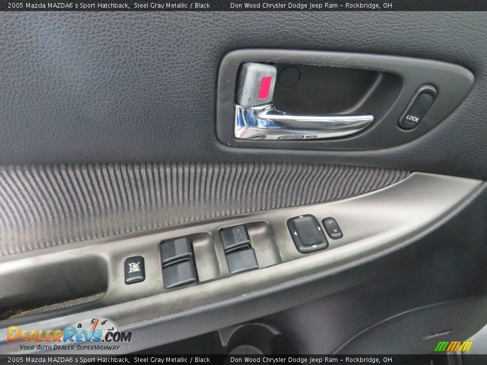 2005 Mazda MAZDA6 s Sport Hatchback Steel Gray Metallic / Black Photo #19